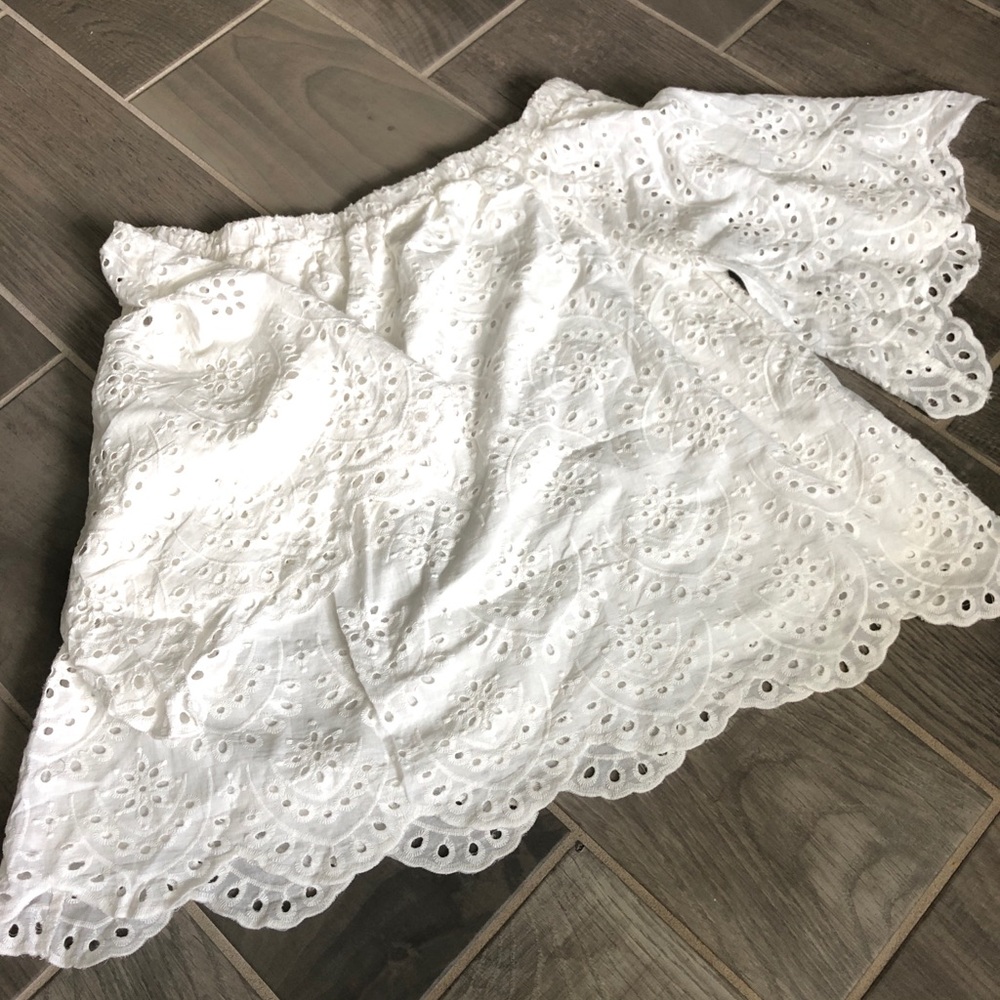 Off the Shoulder white blouse